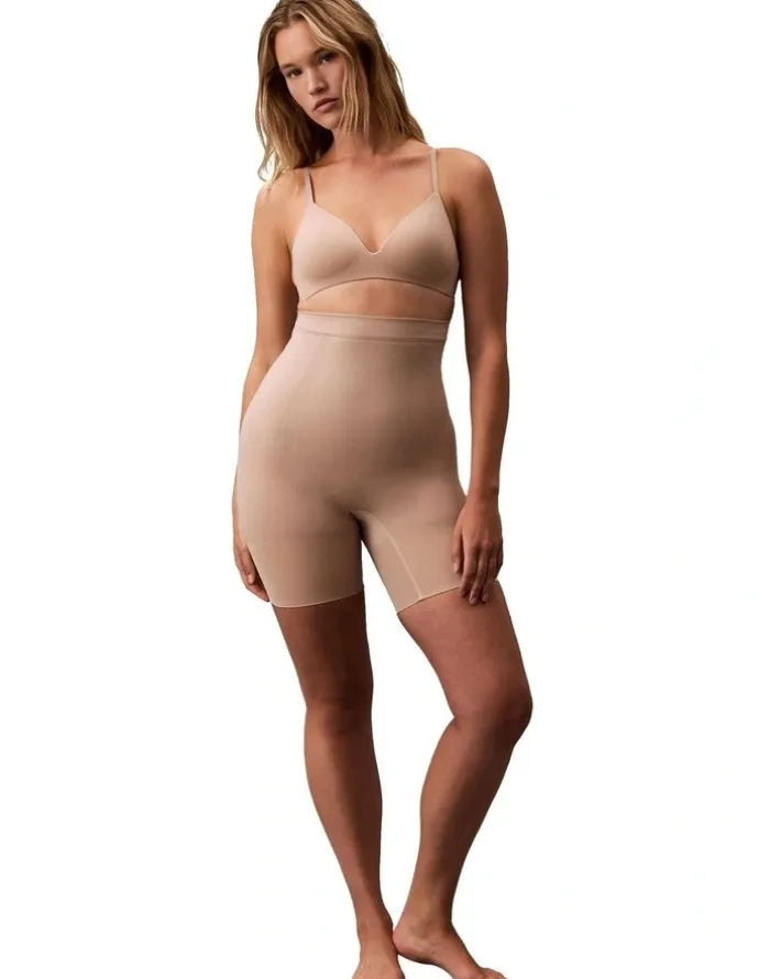 Calvin Klein Secure Sculpt Mid Thigh Short in Cedar