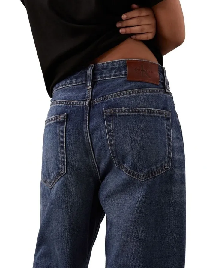 Calvin Klein Jeans Signature 90's Straight Jeans in Solar Flare