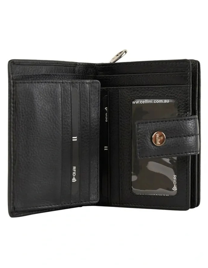 Cellini Sport Tuscany Medium Book Wallet in Black