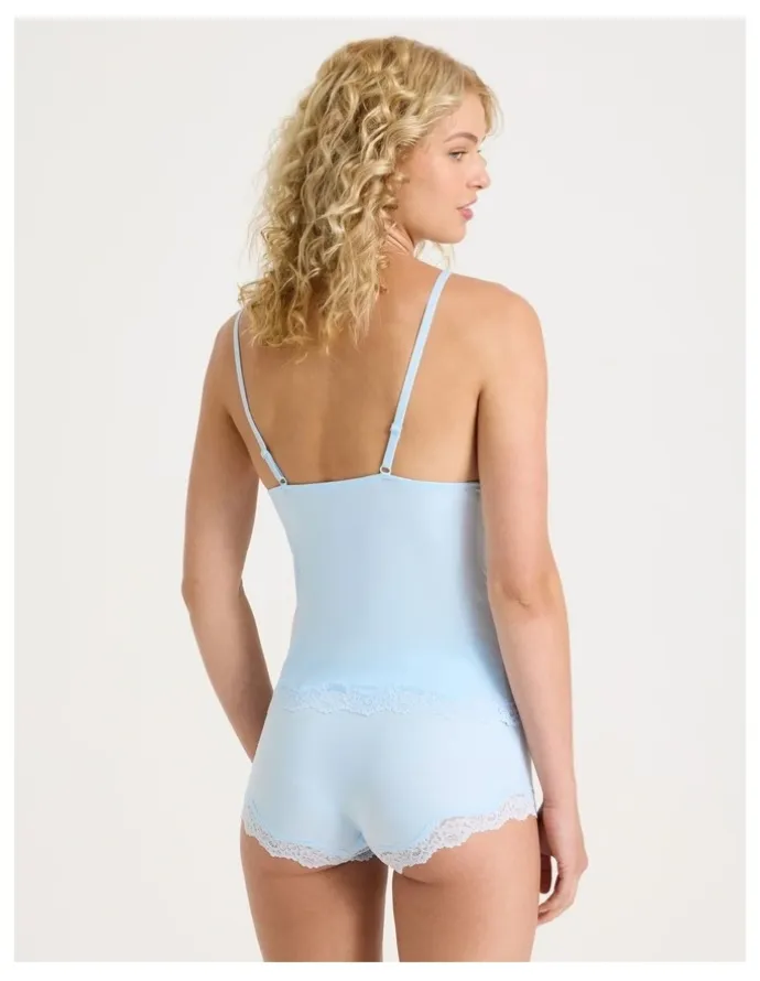 Chloe & Lola Cheeky Lace Camisole in Blue