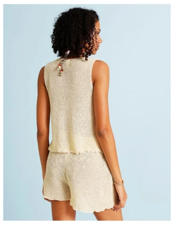 Chloe & Lola Cindy Crochet Short in Ecru