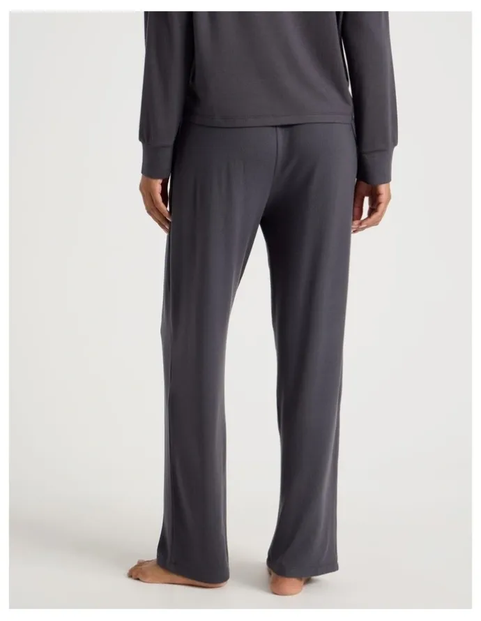 Chloe & Lola Cosy Supersoft Wide Leg Pant in Charcoal