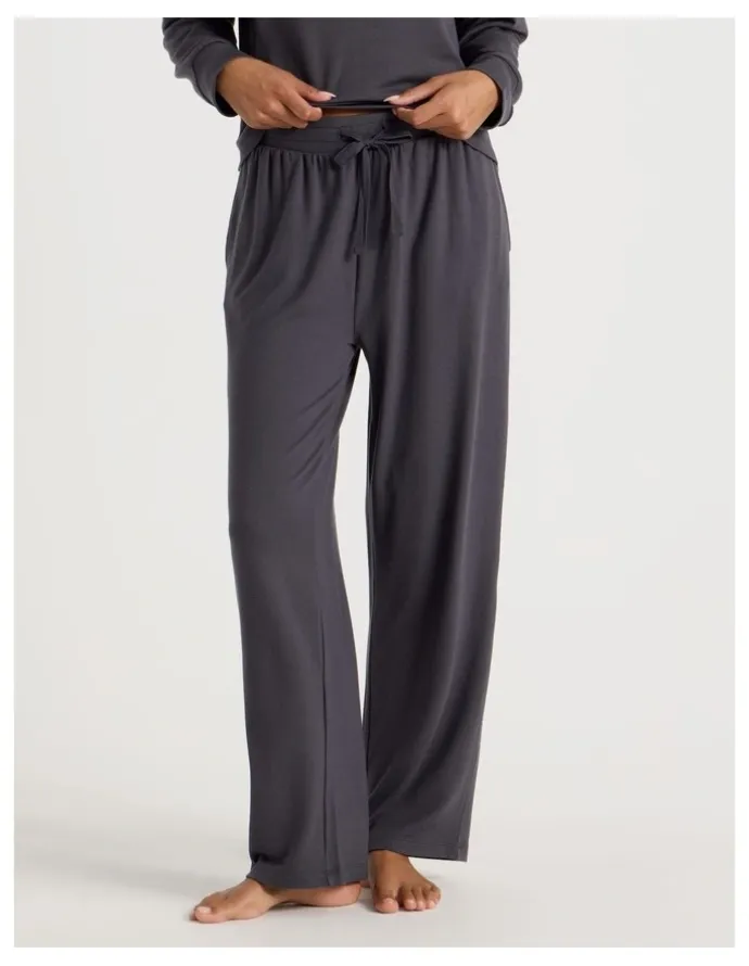 Chloe & Lola Cosy Supersoft Wide Leg Pant in Charcoal
