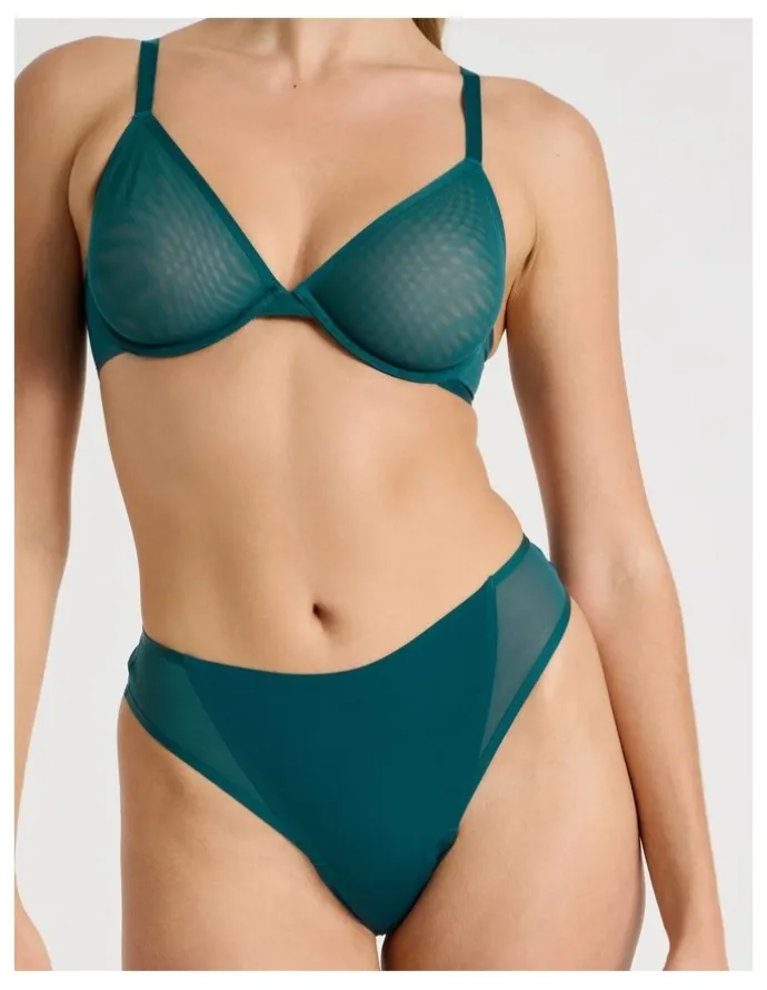 Chloe & Lola Soothe Sheer G String in Teal