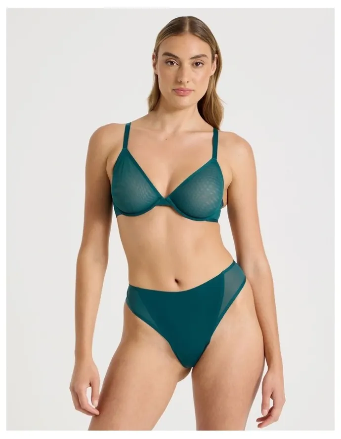 Chloe & Lola Soothe Sheer G String in Teal