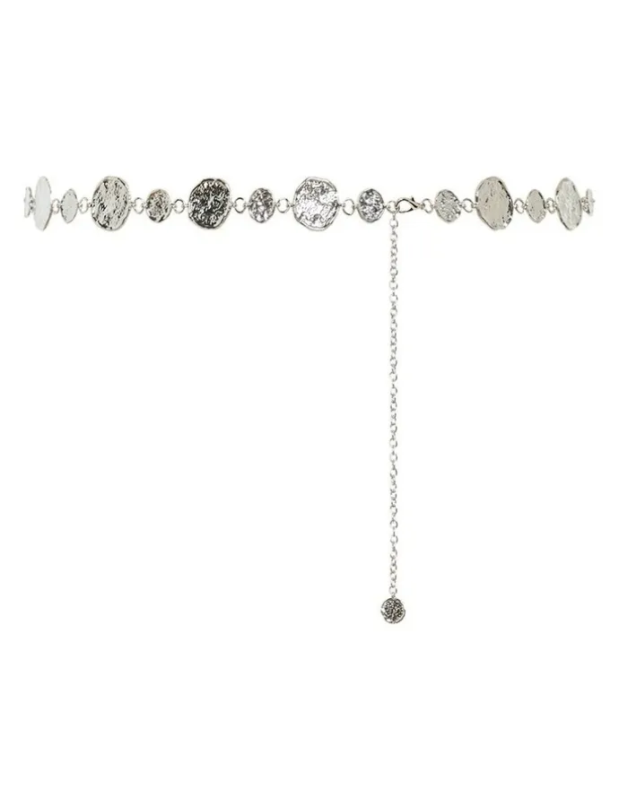 City Chic Cali Chain Belt in silver