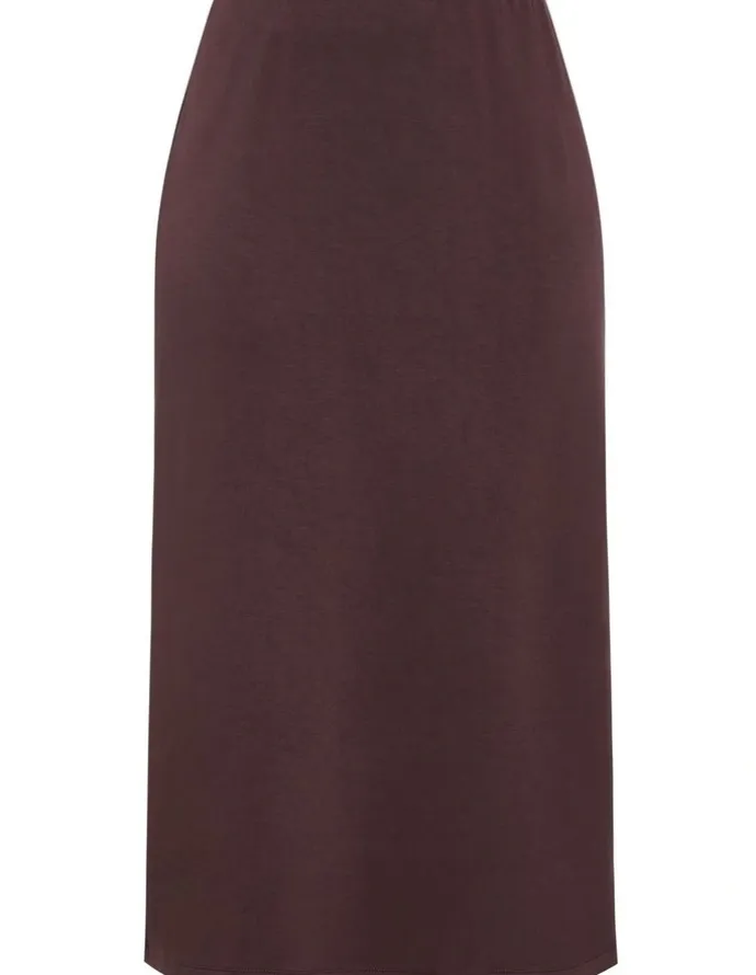 City Chic Mae Midi Skirt in Espresso