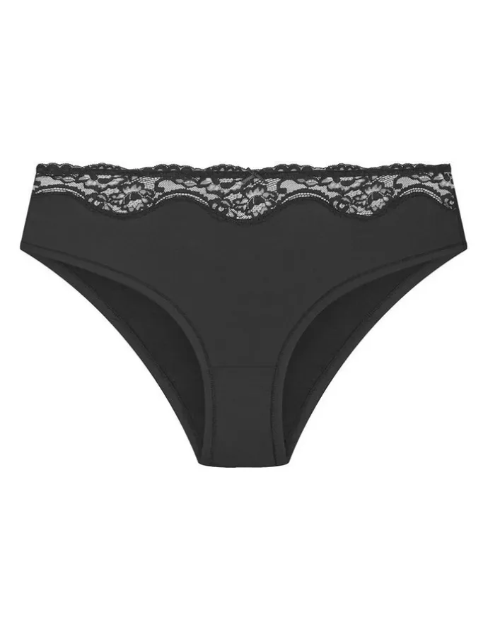 City Chic Plus Size Smooth & Chic 3 Pack Micro Shorty in black