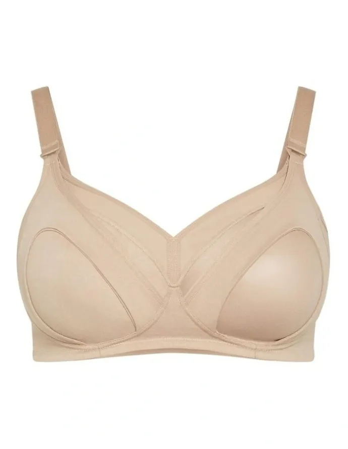 City Chic Wireless Maternity Bra in Latte