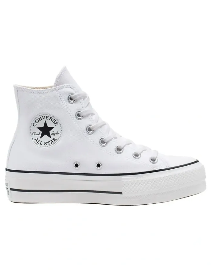 Converse Chuck Taylor All Star Canvas Platform Sneaker in White