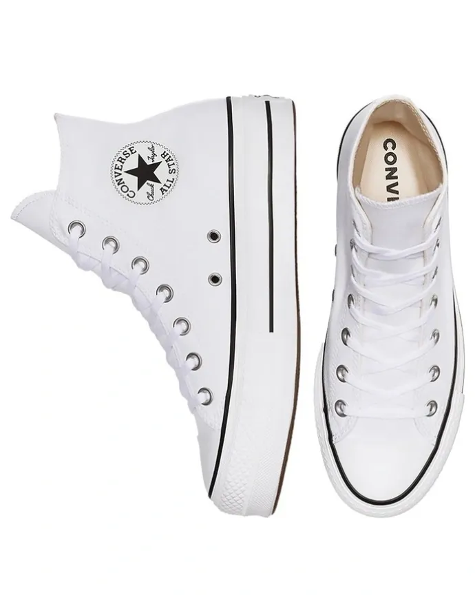 Converse Chuck Taylor All Star Canvas Platform Sneaker in White