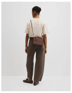 Country Road Cord Strap Crossbody in Mocha
