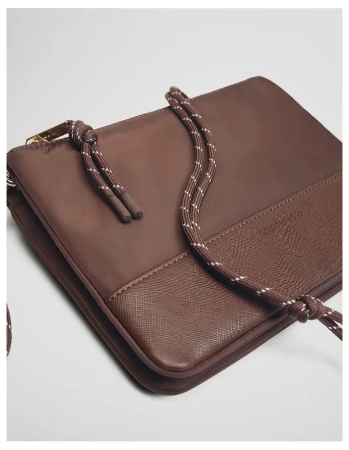 Country Road Cord Strap Crossbody in Mocha