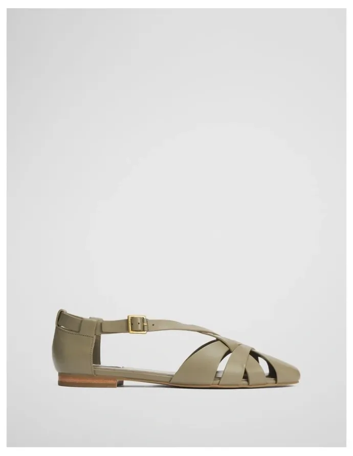 Country Road Mila Flat in Light Sage