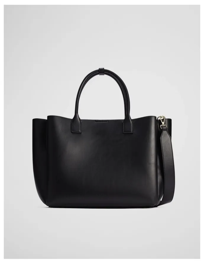 Country Road Panelled Work Tote in Black