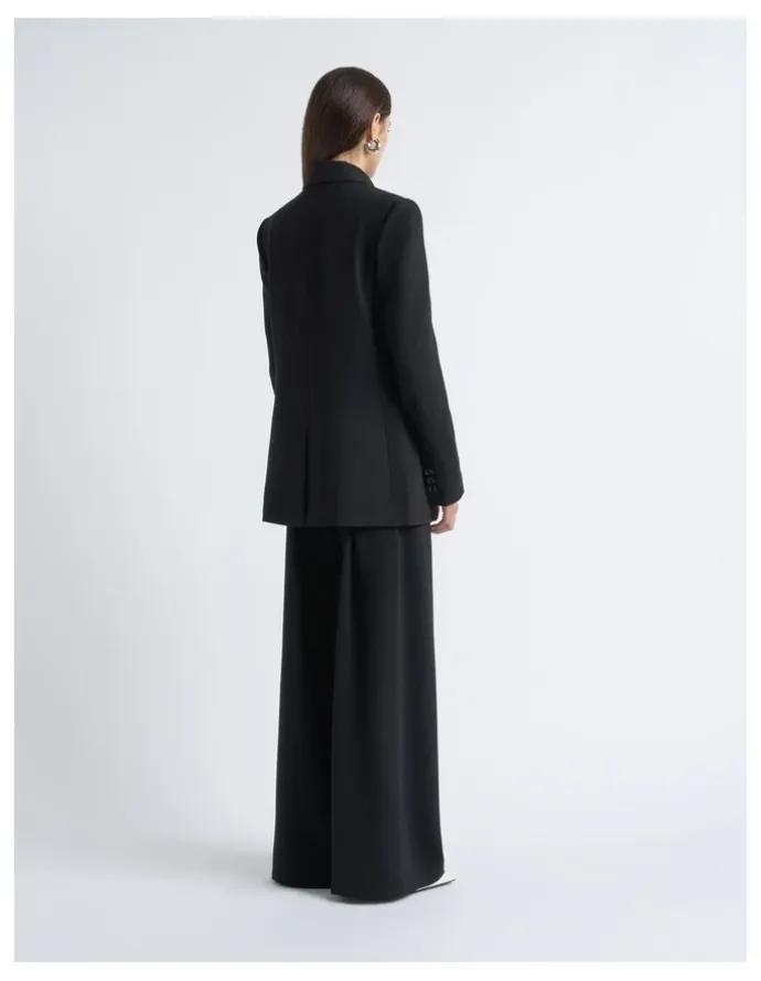 Cue Crepe Pleat Wide Leg Pant