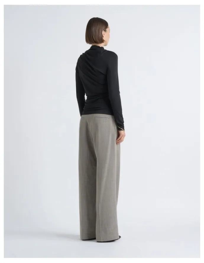 Cue Mesh Gathered Top