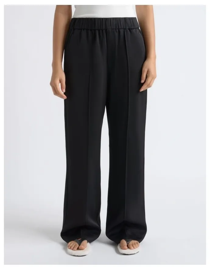 Cue Satin Pin Tuck Pant
