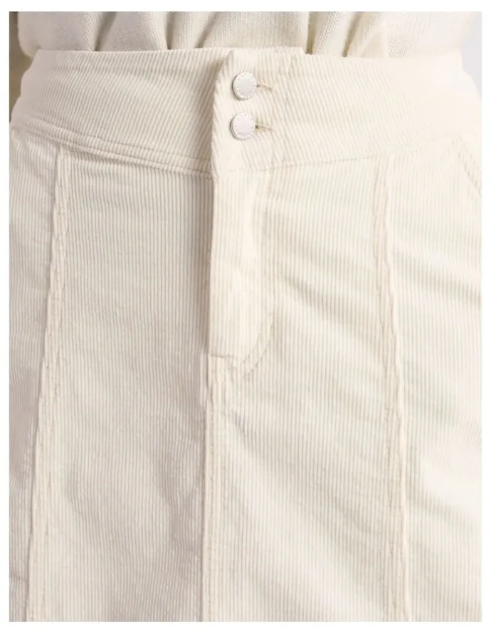 David Lawrence Iiona Corduroy Skirt in Ivory