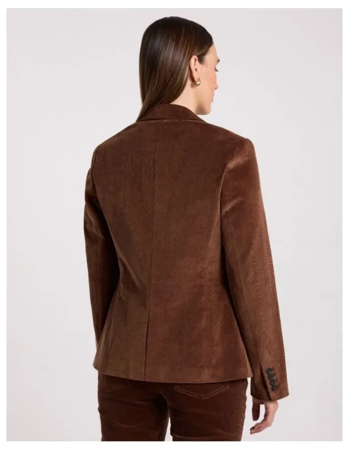 David Lawrence Iiona Corduroy Blazer in Nutmeg