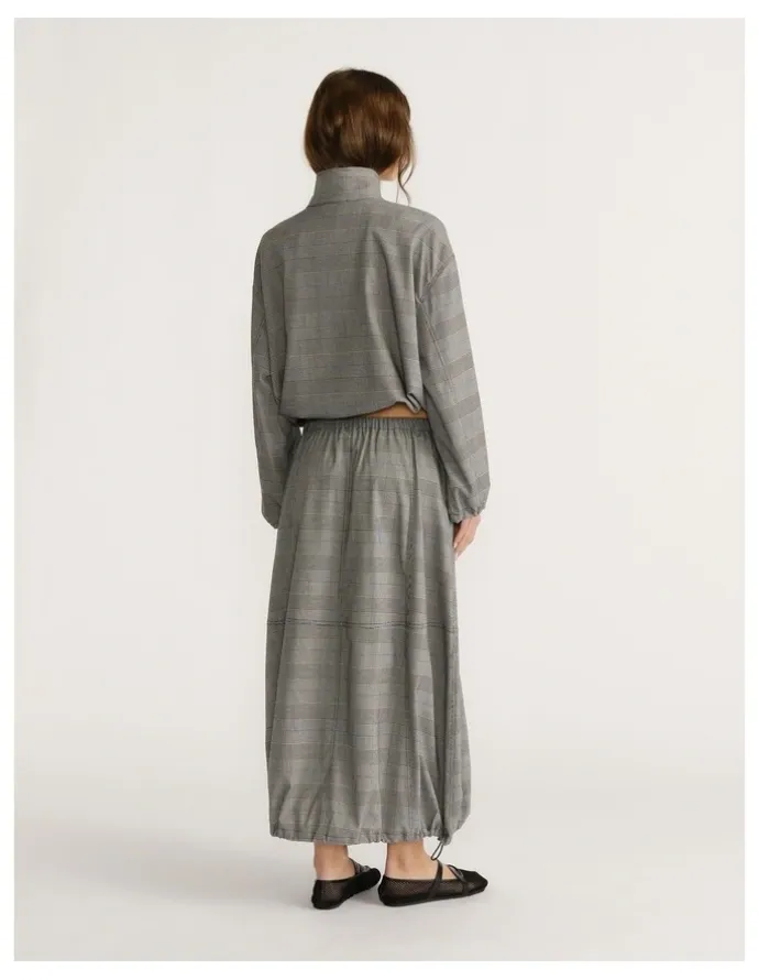 Decjuba D-Luxe Check Cocoon Skirt