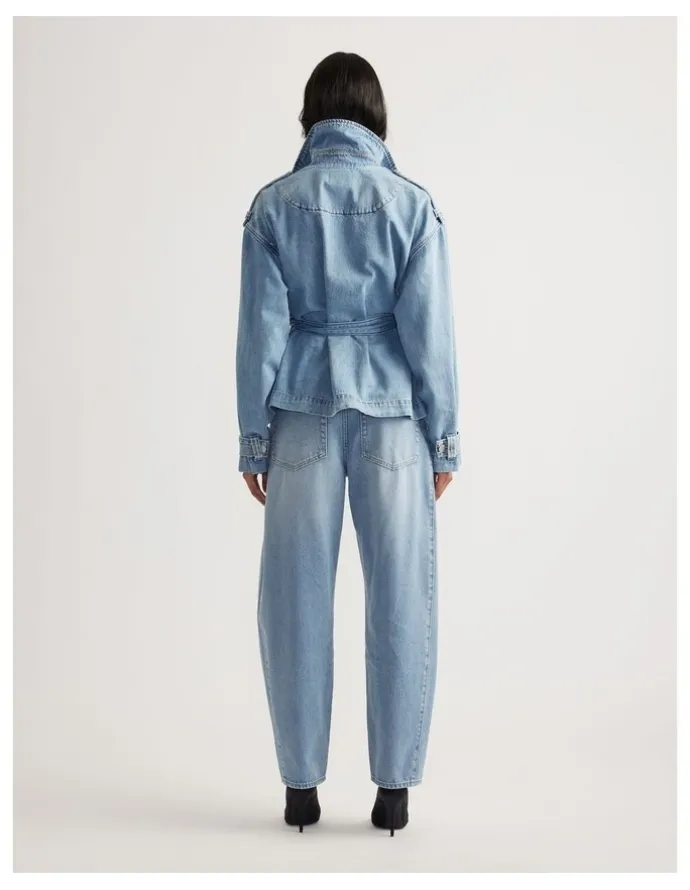 Decjuba Eden Denim Crop Trench