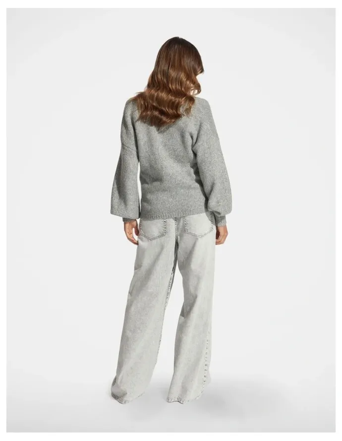 DECJUBA Estelle Crossover Jumper in Grey