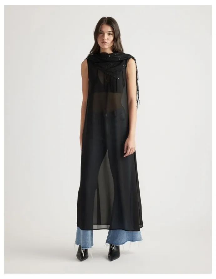 Decjuba Eliza Sheer Maxi Dress