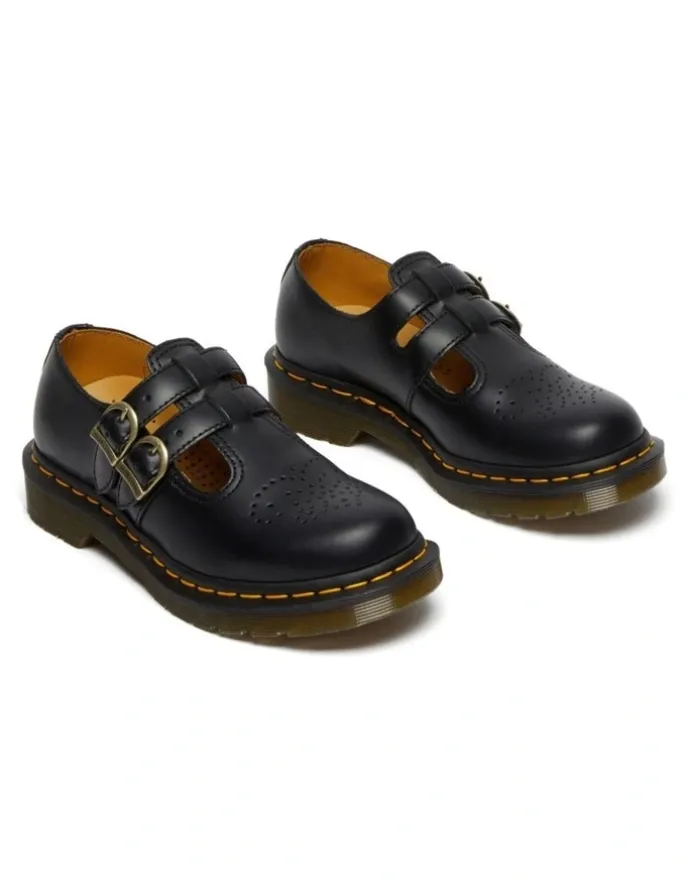 Dr Martens Mary Jane 8065 Shoe in Black Smooth
