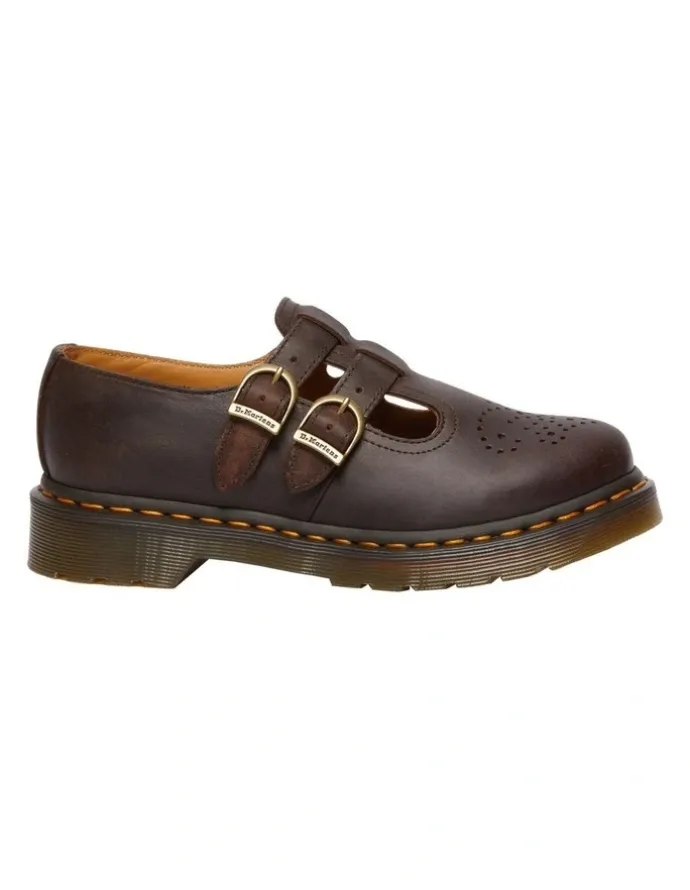 Dr Martens Mary-Jane Crazy Horse (8065) Shoes in Brown