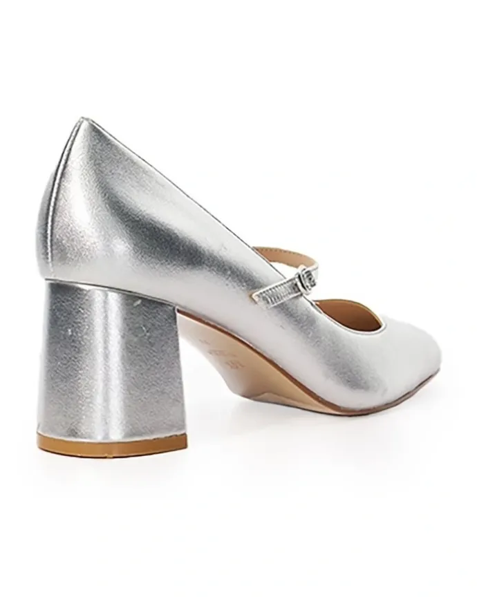 Dune London Alania Mary-Jane Pump in Silver