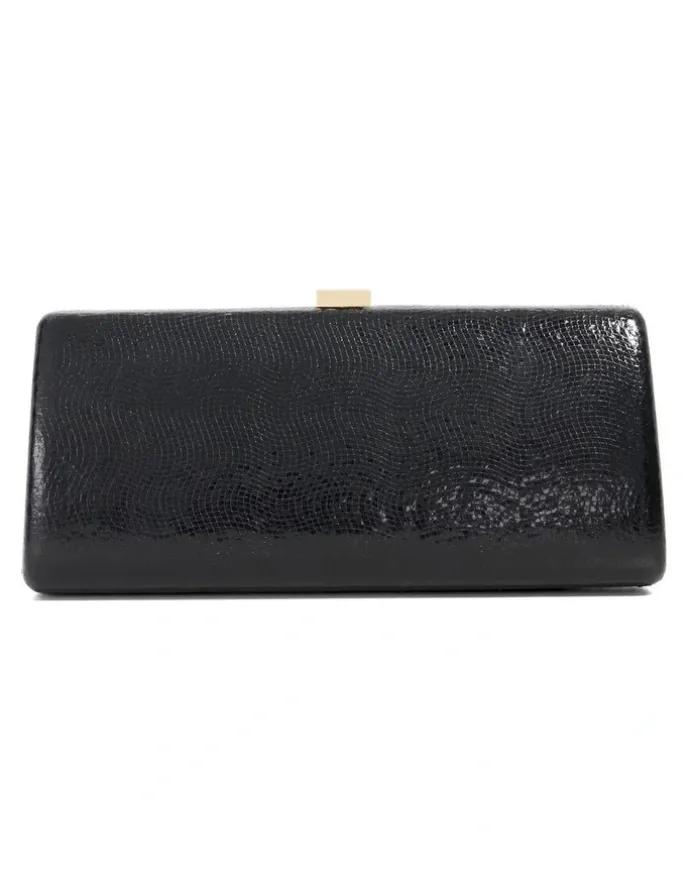 Dune London Belinda Tear Drop Clutch in Black