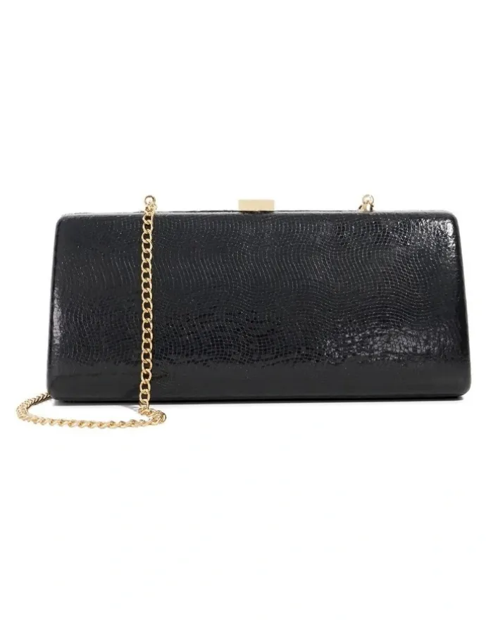 Dune London Belinda Tear Drop Clutch in Black