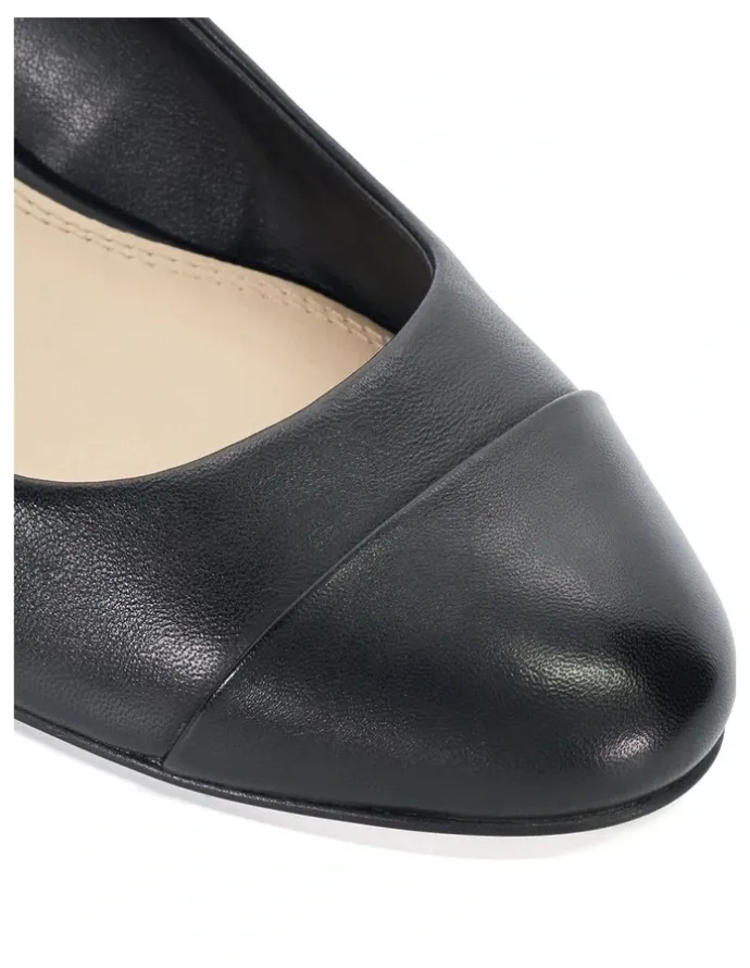 Dune London Casing Low Block Heel In Black