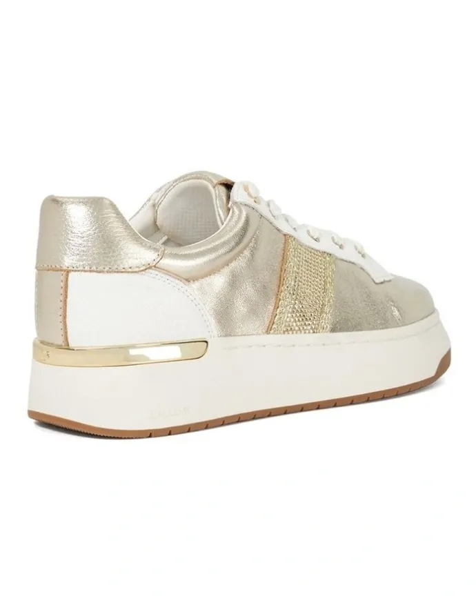 Dune London Emeelia Sneaker In Gold