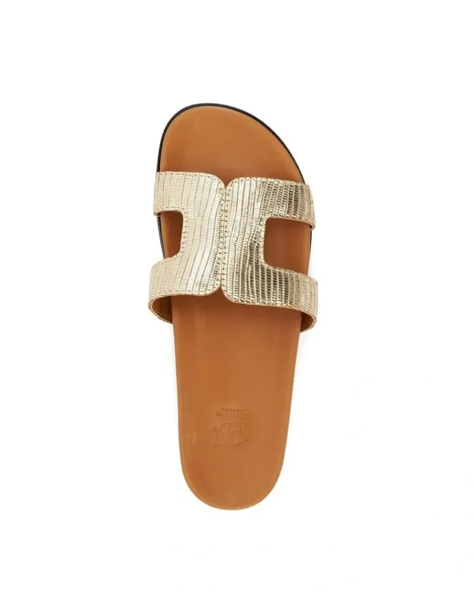 Dune London Loupa Sandal in Gold