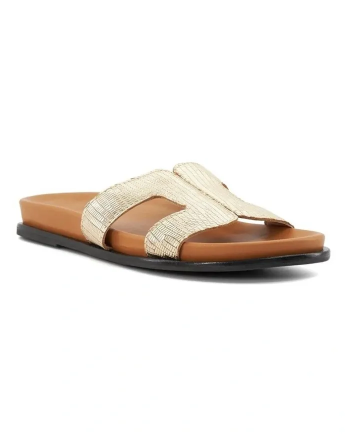 Dune London Loupa Sandal in Gold