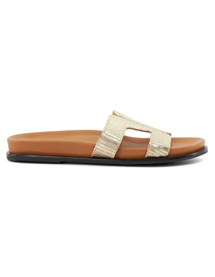 Dune London Loupa Sandal in Gold