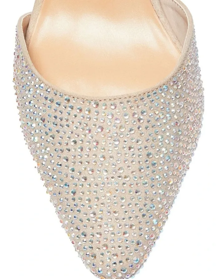 Easy Steps Adelle Heeled Shoes in Blush Fabric