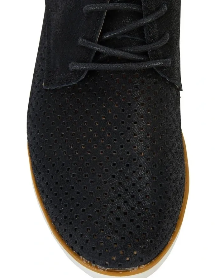 Easy Steps Deed Black Combo Flat Shoes