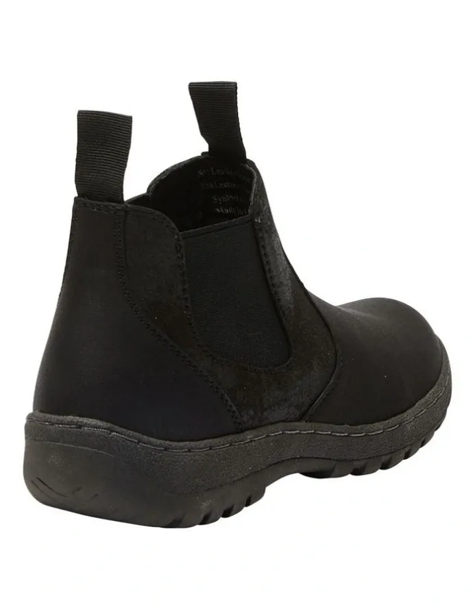 Easy Steps Emmett Boots in Black Micro
