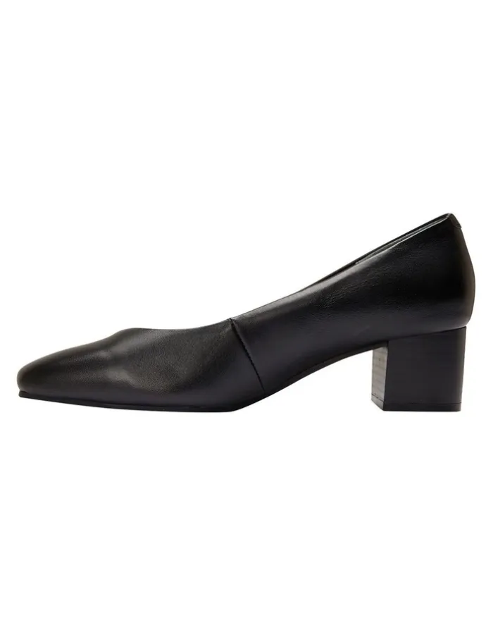 Easy Steps Gamma Black Glove Heeled Shoes