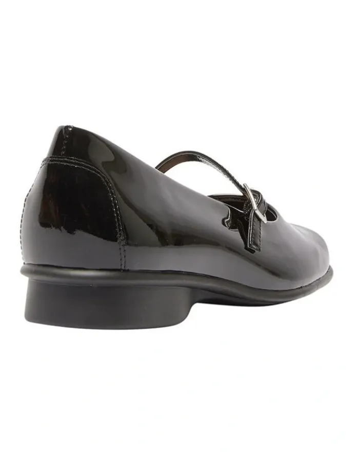 Easy Steps Katrina Flat Shoes in Black Patent