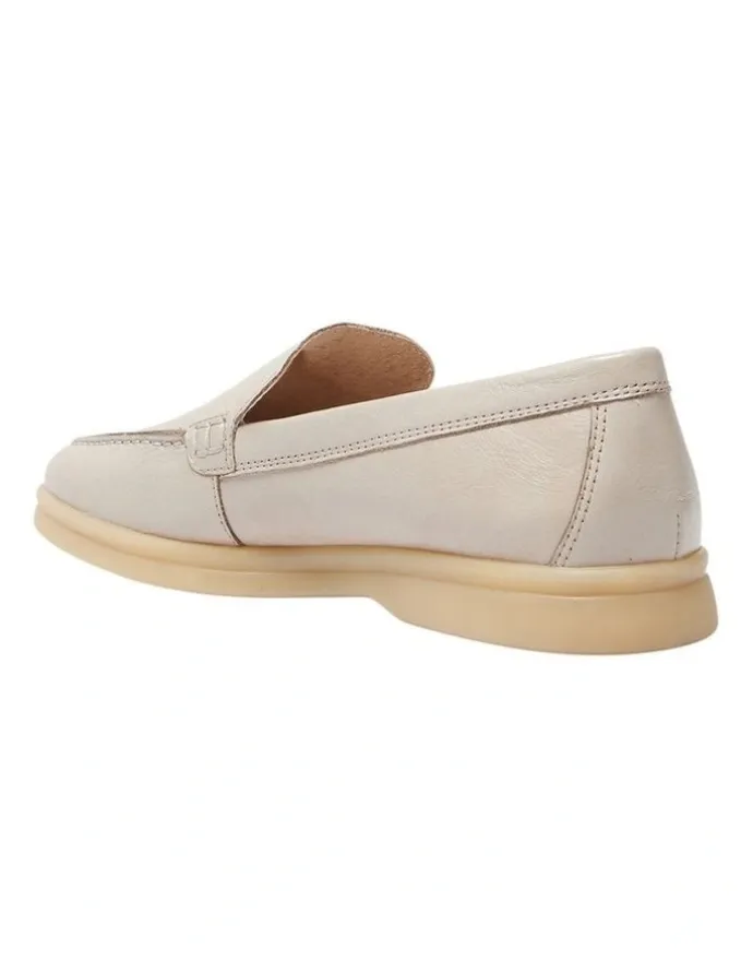 Easy Steps Orlando Loafers in Light Grey Leather