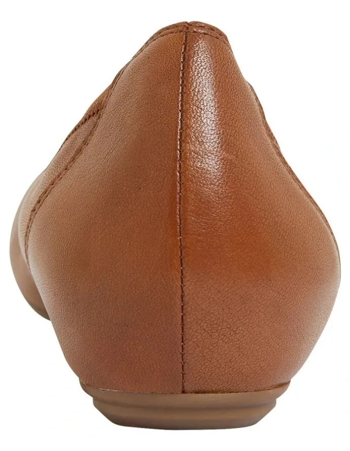 Easy Steps Pamper Mid Brown Glove Flat Shoes