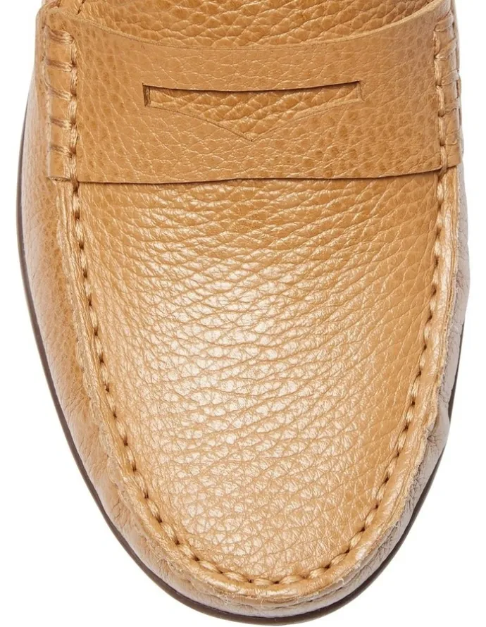 Easy Steps Travis Leather Loafers in Tan
