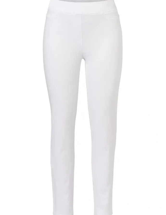 Fella Hamilton Suzy Stretch Long Pull On Jeans in White