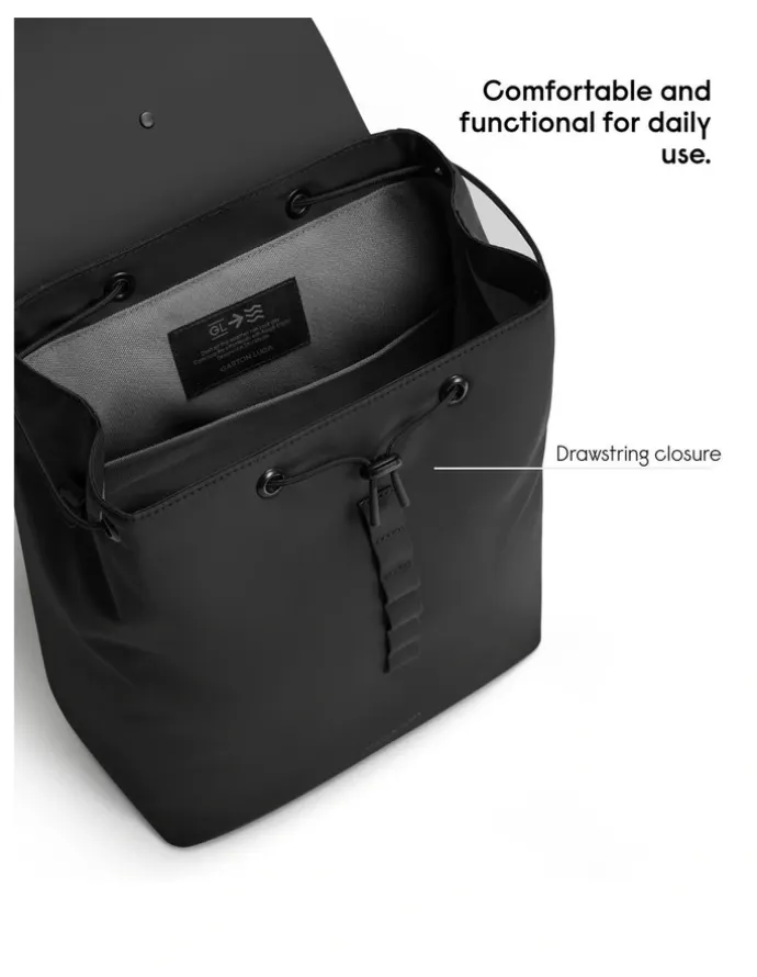 Gaston Luga Gaston Luga Dsh Bucket (12L) Waterproof 13 Laptop Backpack - Black