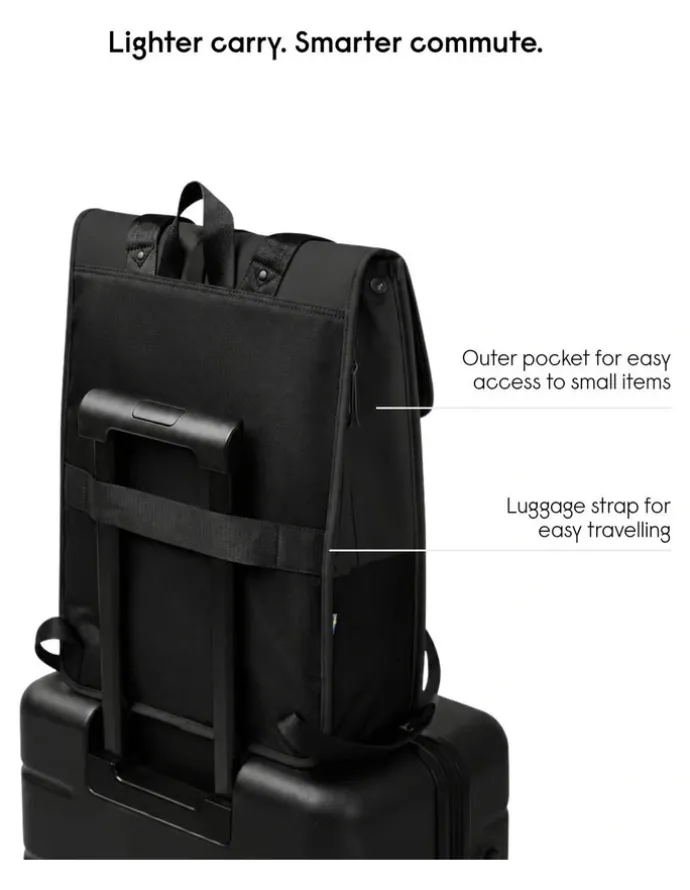 Gaston Luga Gaston Luga Dsh (18.5L) Waterproof 16 Laptop Backpack - Black