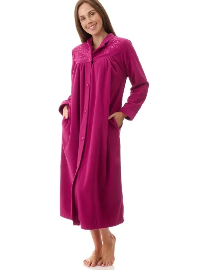 Givoni Mid Button Gown in Red